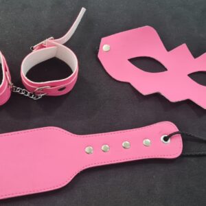 Kit Bondage BDSM 3 piezas fucsia