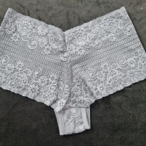 Culotte Puntilla Elastizada Gris Malena