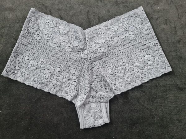 Culotte Puntilla Elastizada Gris Malena