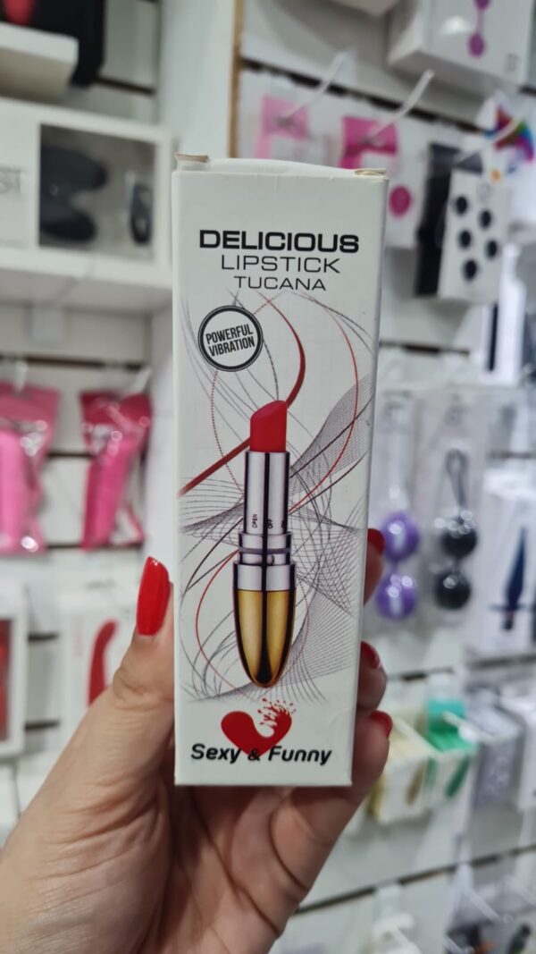 Mini Vibrador Lápiz labial Rosa