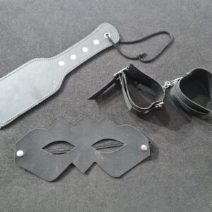 Kit Bondage BDSM 3 piezas Negro