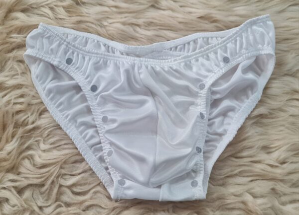 Slip Masculino Trasero Abierto Blanca Pasionel