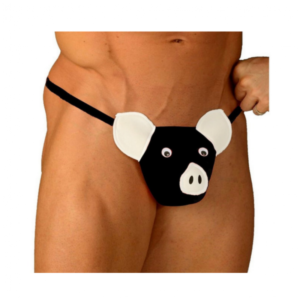 Tanga Less Chanchito Negro