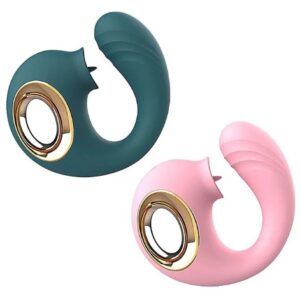Vibrador de punto g y clitoris con lengua 12 modos