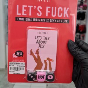 Lets Fuck Juego de cartas + dados Sexitive