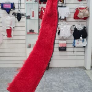 Fusta Chica Azotadora Cuero con peluche rojo