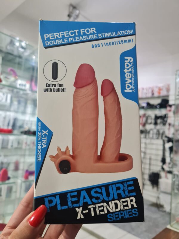 Funda peneana extensora de pene con anillo y vib