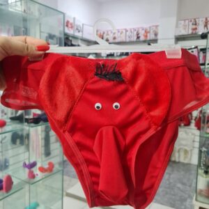 Suspensor elefante rojo