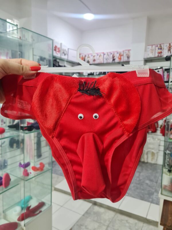 Suspensor elefante rojo