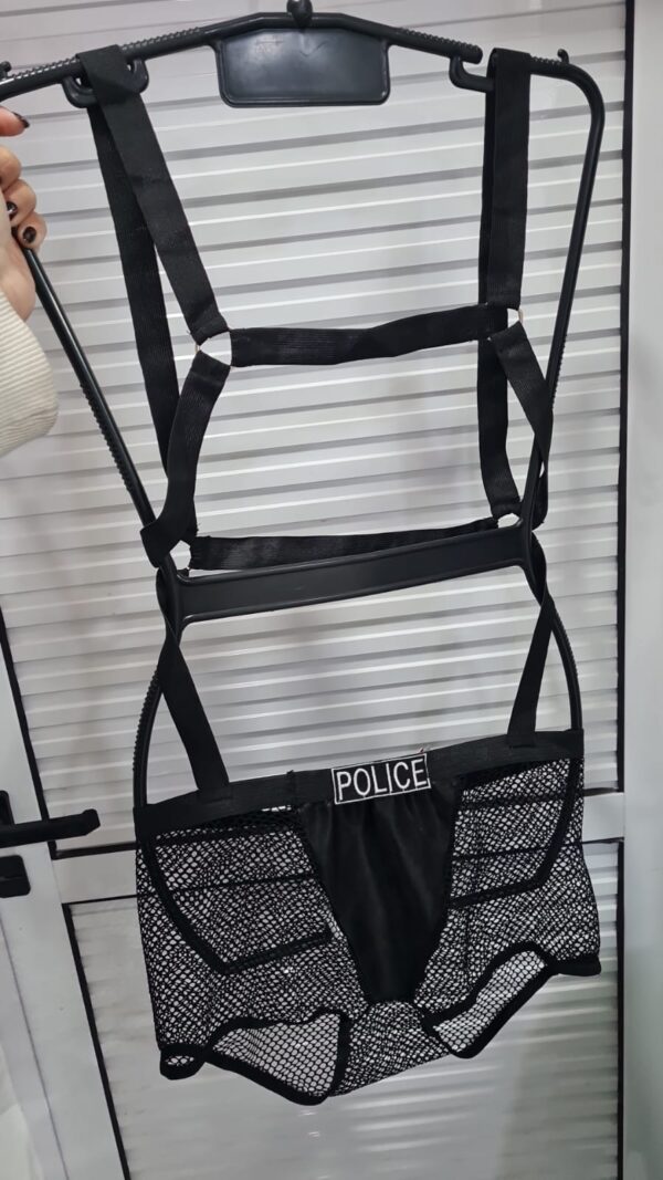 Disfraz de seguridad accesorio negro transparente