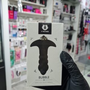 Plug anal con vibrador burbuja
