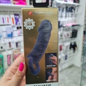 Funda extensora con anillo penissleeve 14x4cm