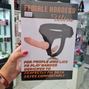 Pene doble con correa de cuero