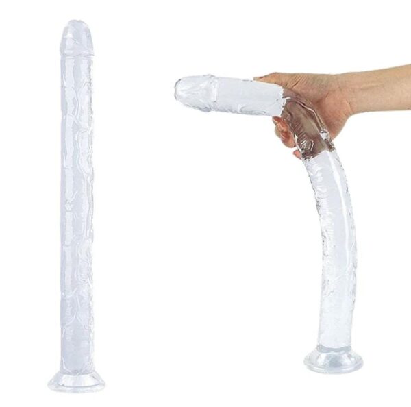 Dildo realistico silicona con ventosa 32x5cm