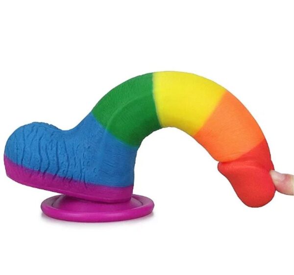 Dildo colorido 19x3,8cm - Image 3