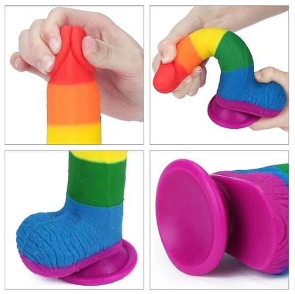 Dildo colorido 19x3,8cm - Image 2