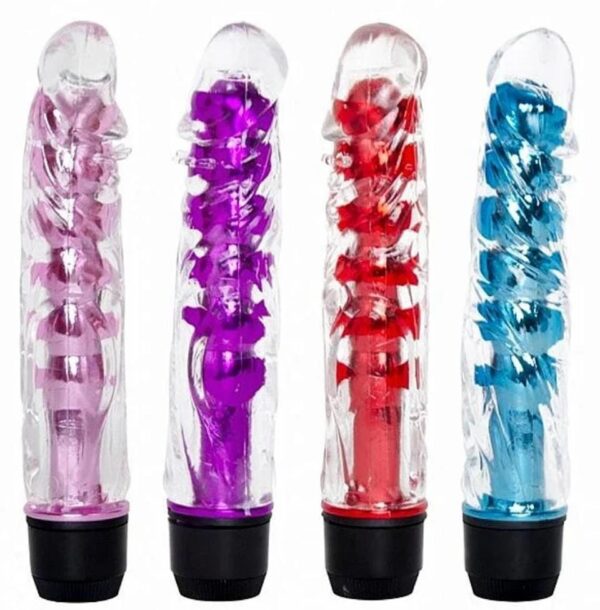 Vibrador personal con cubierta texturizada rojo