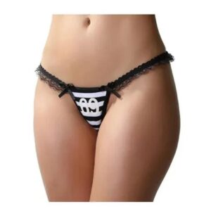 tanga de stripper prisionera con detalle metalico