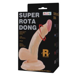 Pene giratorio super dong con vibracion - 15cm
