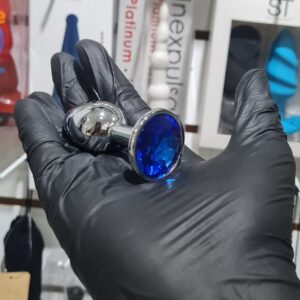 Plug anal Cygnus Azul Joya Metalica