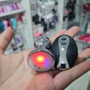 plug vibrador con luces led